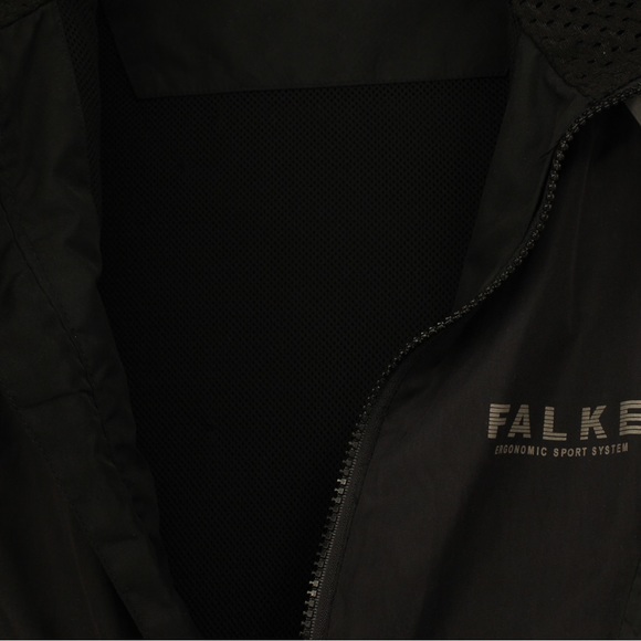 FALKE Womens Black Running Jacket Reflectors Ergonomic Sport System M - Picture 12 of 12